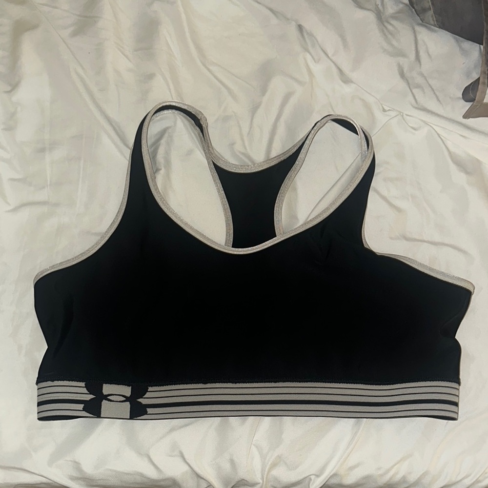 Under Armour Black Sports Bra with Racerback Design